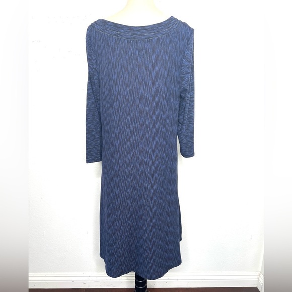 ANTHROPOLOGIE Saturday Sunday Narva Swing Dress Navy Blue Size Large - Picture 6 of 13